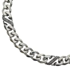 HARLEY DAVIDSON (ハーレーダビッドソン) STEEL H-D スクリプトバナー カーブリンク スチール チェーンネックレス シルバーのサムネイル