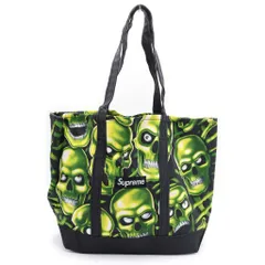 SUPREME (シュプリーム) 18SS Skull Pile Denim Tote スカル パイル デニム トートバッグ 総柄 ブラックのサムネイル