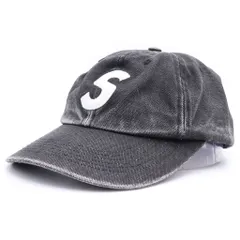 SUPREME (シュプリーム) 25SS Pigment Coated S Logo 6-Panel Cap ピグメント コーテッド Sロゴ 6パネル キャップ 帽子 ブラック
