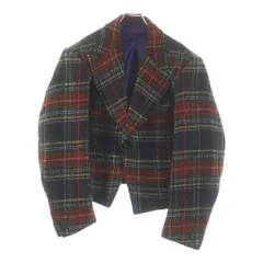 Needles (ニードルス) PEAKED LAPEL SHORT JACKET ピークドラペル ウール 2Bショートテーラードジャケット マルチカラー NS115のサムネイル