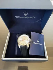 【美品】マセラティ 腕時計 メンズ クォーツ イタリア購入 純正BOX・冊子付きのサムネイル