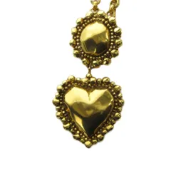 エマニュエル ウンガロ Emanuel Ungaro  ネックレス ヴィンテージ アクセサリー ペンダント ロゴ ハート ゴールド色 ■GY18 /MQのサムネイル