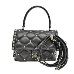VALENTINO スタッズ キルティング ハンドバッグ VALENTINO ロックスタッズ キルティング ハンドバッグ - メルカリ