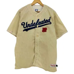 アンディフィーテッド UNDEFEATED CORD S/S BASEBALL JERSEY コーデュロイ ベースボール 半袖 シャツ メンズ JPN：M のサムネイル