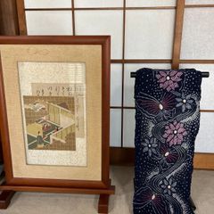 A1046 平泉段通 本藍染 絨毯 茶道具 ラグ - メルカリ