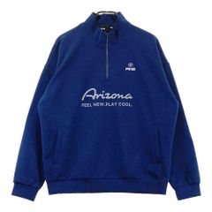 美品 PING 刺繍 長袖 ハーフジップ トレーナー プルオーバー 大きい