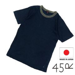 45R 45rpm インディゴ染め コットンTシャツ サイズ3 L 日本製 - メルカリ