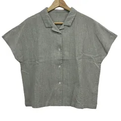 中川政七商店(ナカガワマサシチショウテン) 半袖シャツブラウス レディース美品  - グレー×ライトグレー×ダークグレーのサムネイル