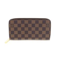 [Used] LOUIS VUITTON N41661 Zippy Wallet Damier Round Zipper Long Wallet Women's Men's Wallet Brown Brand