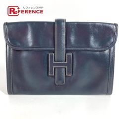 HERMES Hロゴ レザー クラッチバッグ ネイビー HERMES Hロゴ レザー クラッチバッグ ネイビー - メルカリ
