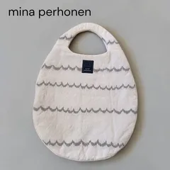 ミナペルホネン mina perhonen エッグバッグ ハンドバッグ オフホワイト