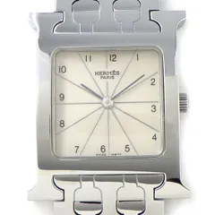 エルメス HERMES 腕時計 Hウォッチ HH1.510 スクエア アイボリー ギョーシェ文字盤 SS クオーツアナログ 【中古】のサムネイル