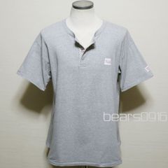 未使用タグ付き パパス ロゴ入りワッペンTシャツ 綿麻 Lサイズ 