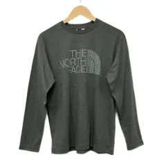 THE NORTH FACE(ノースフェイス) 長袖Tシャツ サイズL メンズ美品  - グレー クルーネック/チェック柄