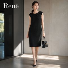 2024年製 Rene ルネ パールボタン ニットワンピース M定価58,300