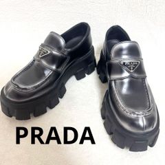 未使用級】プラダ ソフト パデッドナッパレザー ローファー 37 - メルカリ