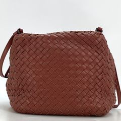 BOTTEGA VENETA イントレチャート ハンドバッグ バニティ ボルドー