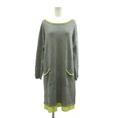 N.Natural Beauty Basic N.ナチュラルビューティーベーシック ワンピース M グレー 長袖 ボートネック ひざ丈 /RN ■GY49のサムネイル