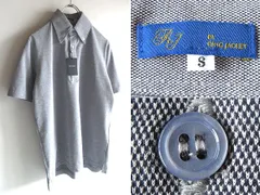 新品タグ付 RING JACKET リングヂャケット 半袖 鹿の子 BDポロシャツ S ネイビーグレー 日本製 リングジャケットのサムネイル