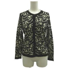 花柄 シースルー 長袖 ジップアップ カーディガンM～L - メルカリ