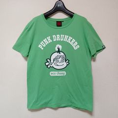 野性爆弾 L くっきー punkdrunkers パンクドランカーズ Tシャツ パンクドランカーズ 野性爆弾くっきー COOKIE Tシャツ L ターコイズ