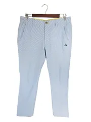 ルコックスポルティフ le coq sportif ゴルフ スポーツ パンツ ストレッチ ストレート ロング ストライプ ホワイト ブルー サイズ85 QQQのサムネイル