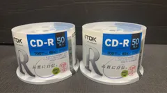 未開封品 50枚入 2ケースセット TDK データ用CD-R 700MB 48倍速対応 ホワイトワイドプリンタブル スピンドル CD-R80PWDX50PEのサムネイル