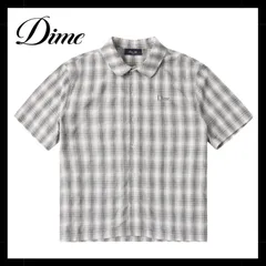 Dime Plaid Button up Shirt / Gray (ダイム 半袖シャツ)のサムネイル