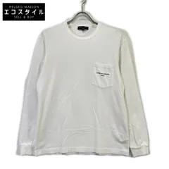 COMMEdesGARCONS HOMME　コムデギャルソンオム　HI-T010 22SS ホワイト ロゴプリントワンポケットLSカットソー　Sのサムネイル