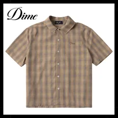 Dime Plaid Button up Shirt / Brown (ダイム 半袖シャツ)のサムネイル