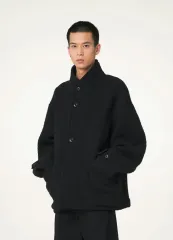 LEMAIRE ルメール ウール オーバーサイズ ダッフルコート ブラック 48のサムネイル