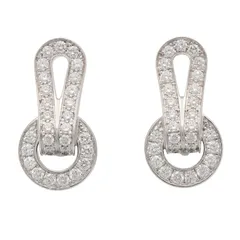 カルティエ CARTIER ピアス アグラフ ダイヤ ピアス K18WG（ホワイトゴールド） ダイヤモンド アグラフ ダイヤ ピアス レディース Used Aのサムネイル
