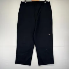 古着 ディッキーズ Dickies パンツ ワークパンツ ワンポイント ダブルニー 大きいサイズ w38×L30  ブラック系 メンズのサムネイル