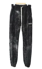 アミリ AMIRI 23SS CRACKED DYE LOGO SWEAT PANTS クラック ダイ ロゴ スウェット パンツ SRPS23MJL026SMRSTH4 S黒ブラック ブランド古着ベクトル 中古260226のサムネイル