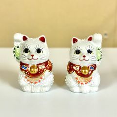 伊万里焼 招き猫 2体セット - メルカリ