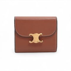 美品】CELINE トリオンフ 三つ折り財布 茶色 - メルカリ