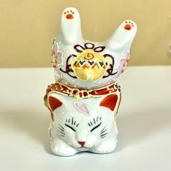 九谷焼 招き猫 三毛猫 3号 猫の置物 - メルカリ