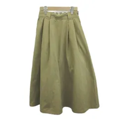 ディッキーズ Dickies フレアスカート M ベージュ ロング丈 プリーツ /YU ■ECA005のサムネイル