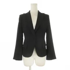 ザラウーマン ZARA WOMAN ジャケット 上着 34 黒 ブラック テーラードカラー 長袖 シングルブレスト /CK38 ■ECA005のサムネイル