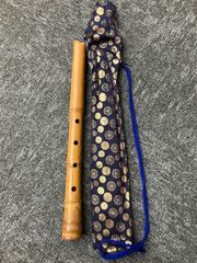 尺八18中古品(竹製) 尺八 竹製 1尺6寸 約49cm 和楽器 袋付き 中古品 - メルカリ