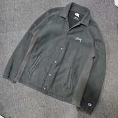 STUSSY×champion コラボ コーチジャケット サイズM - メルカリ