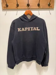 KAPITAL WHO フードTシャツ ブラック サイズ4のサムネイル