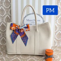 ❤お得なお品❤ガーデンパーティPM クレｘシルバー金具 エルメス SV □Q刻印 MerciMuse メルシーミューズのサムネイル