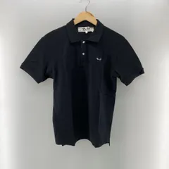 【中古】PLAY COMME des GARCONS ハートロゴポロシャツ ブラック サイズM AZ-T066 プレイコムデギャルソンズ[24]のサムネイル