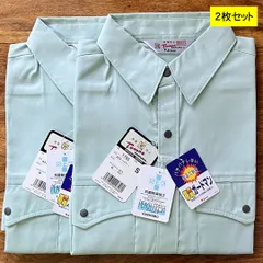 自重堂 Tomoe SAKURA 作業服 シャツ 帯電防止 抗菌防臭 ワークウェア ペールグリーン（Sサイズ） 帯電防止 通年対応 高機能作業服 未使用のサムネイル