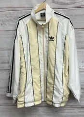 adidas アディダス ブルゾンジャンパー メンズサイズ L ホワイト系ベージュ切替