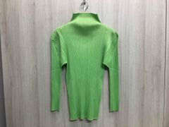 プリーツプリーズ イッセイミヤケ ハイネック チュニック イエロー