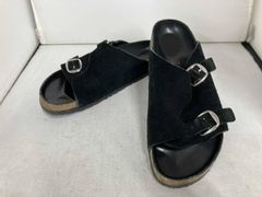 MB ハイエンド シルバーバックルレザーサンダル Mサイズ - メルカリ