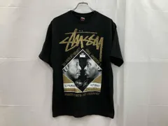 STUSSY ステューシー MANHATTAN RECORDS 30周年DJプレミア ピート ロック グラフィックTシャツ M ブラック通年