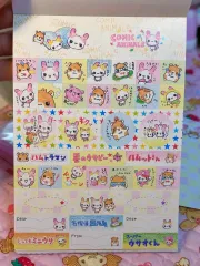 超レア 古典 紙類 うさぎ ハムスター うさぎ ステッカー メモ帳 平成 シール セットアップ